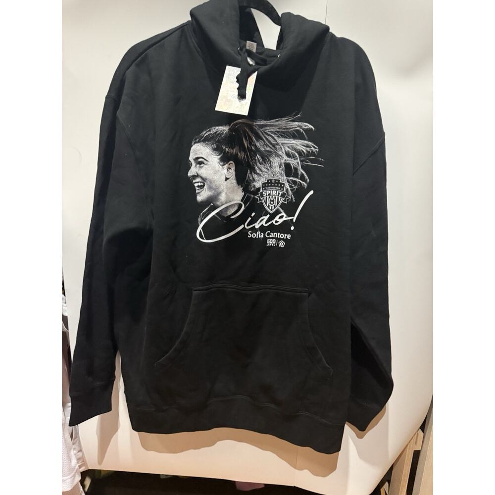 Sofia Cantore WNBA Washington Spirit Ciao Hoodie Xl